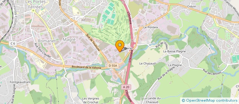 localisation de l'entreprise TRANSPORTS DUC LIMOUSIN à LIMOGES