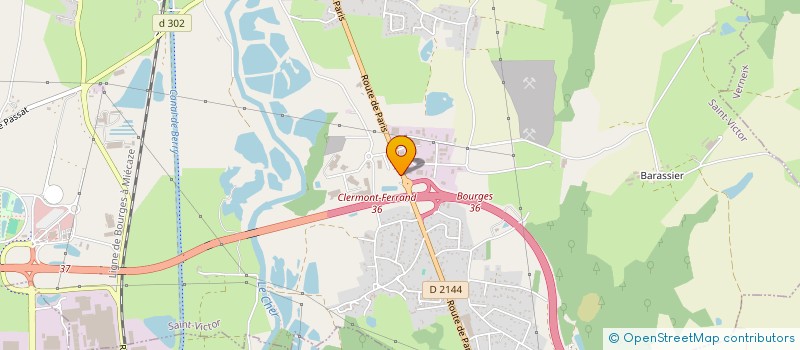 localisation de l'entreprise TRANSPORTS DUFAL F.G.  SAINT-VICTOR