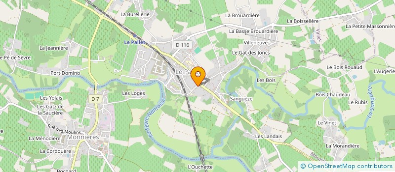 localisation de l'entreprise TRANSPORTS DUGAST  MONNIERES