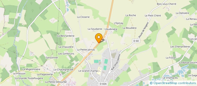 localisation de l'entreprise TRANSPORTS DURANTON à BONNETABLE