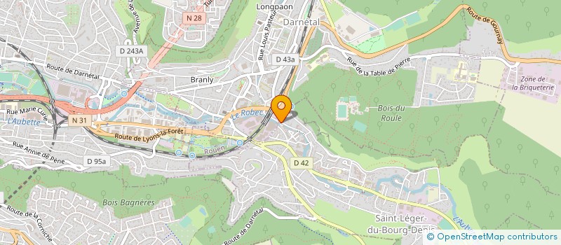 localisation de l'entreprise TRANSPORTS DURIEU ROBIN  DARNETAL