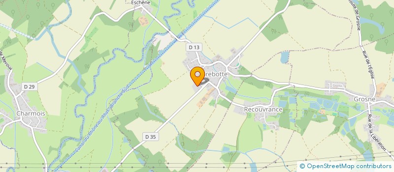 localisation de l'entreprise TRANSPORTS DUVERNOY à BREBOTTE