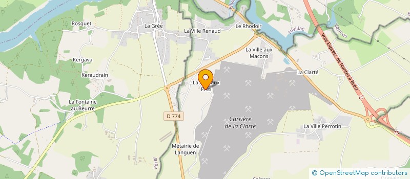 localisation de l'entreprise TRANSPORTS E. ANDRE à HERBIGNAC