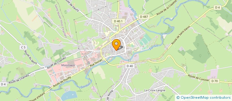 localisation de l'entreprise TRANSPORTS E.T.D.  CHARLIEU