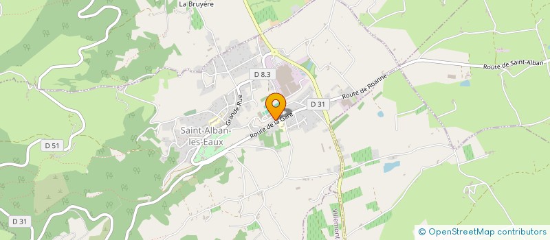 localisation de l'entreprise TRANSPORTS ECARD à SAINT-ALBAN-LES-EAUX