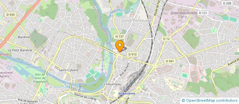 localisation de l'entreprise TRANSPORTS EDGARD LAMAZIERE SA à ANGOULEME