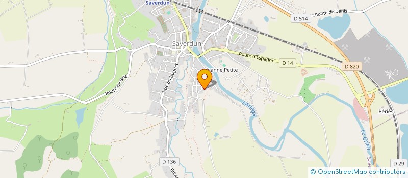 localisation de l'entreprise TRANSPORTS EGUET à SAVERDUN