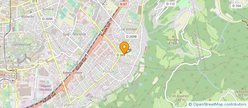 localisation de l'entreprise TRANSPORTS ELITE DAUPHINOIS MASY à SAINT-MARTIN-D'HERES