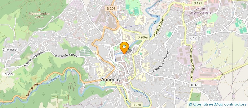 localisation de l'entreprise TRANSPORTS EN COMMUN DU HAUT VIVARAIS  ANNONAY