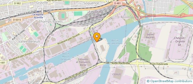 localisation de l'entreprise TRANSPORTS EONNET LE HAVRE - T.E.L.H. à LE HAVRE