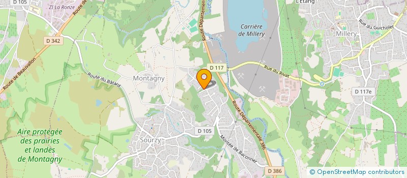 localisation de l'entreprise TRANSPORTS ERICK SORDILLON  MONTAGNY