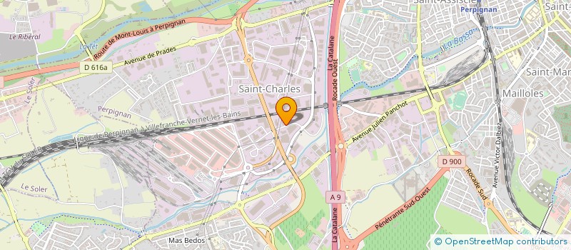 localisation de l'entreprise TRANSPORTS ESCANDE SCE ET LOGISTIQUE à PERPIGNAN