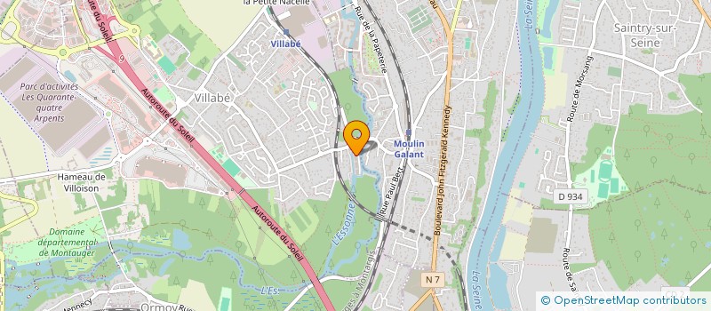 localisation de l'entreprise TRANSPORTS ESSONNE LOCATION  VILLABE