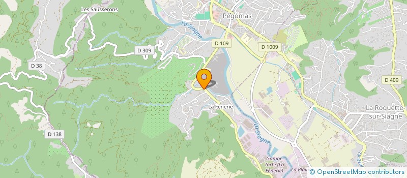 localisation de l'entreprise TRANSPORTS ESTIVALET  PEGOMAS