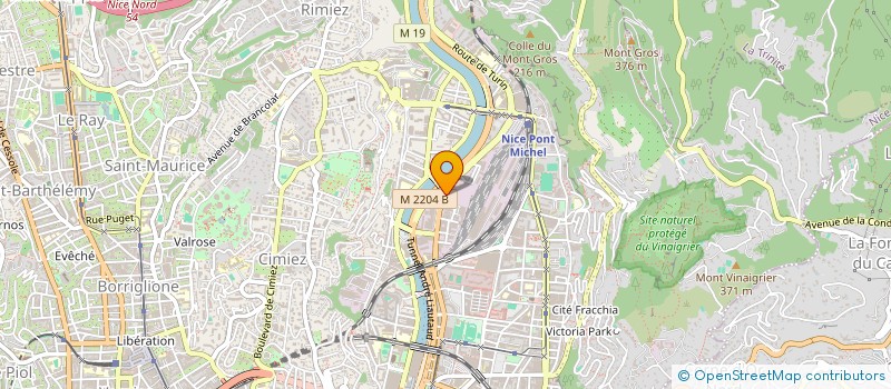 localisation de l'entreprise TRANSPORTS ET LIVRAISONS COTE D'AZUR à NICE
