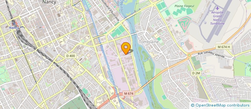 localisation de l'entreprise TRANSPORTS ET MESSAGERIES DE L'EST à NANCY
