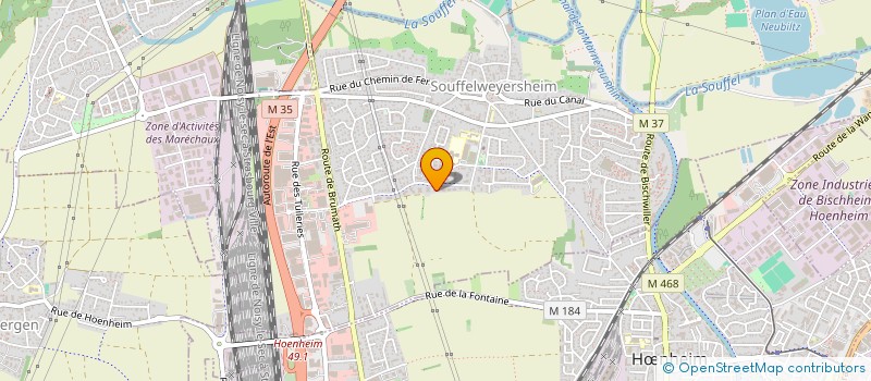 localisation de l'entreprise TRANSPORTS ET SERVICES DE LA SOUFFEL  SOUFFELWEYERSHEIM