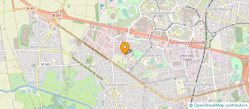 localisation de l'entreprise TRANSPORTS ET SERVICES EXPRESS à STRASBOURG