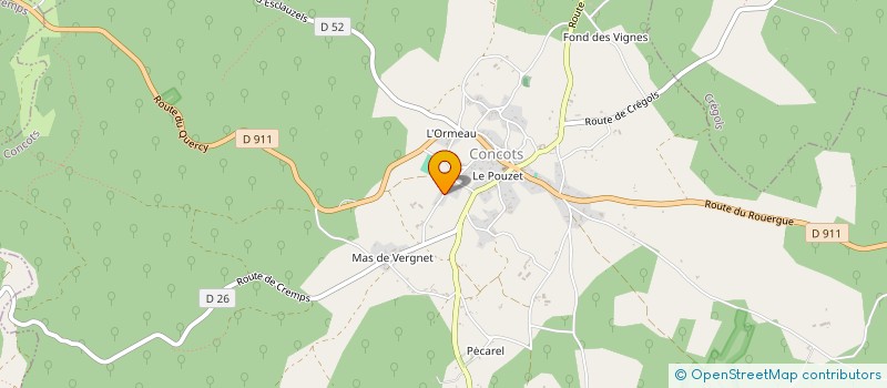 localisation de l'entreprise TRANSPORTS ET SOLUTIONS à CONCOTS