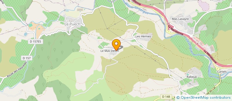 localisation de l'entreprise TRANSPORTS ET TERRASSEMENTS DU MAS DELON  LE PUECH