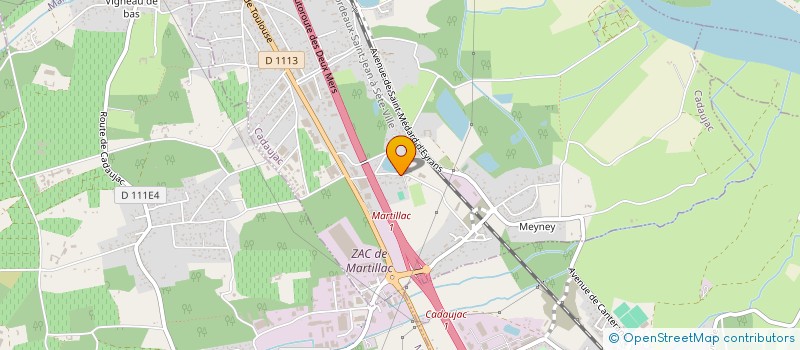 localisation de l'entreprise TRANSPORTS ET TRAVAUX PUBLICS  CADAUJAC