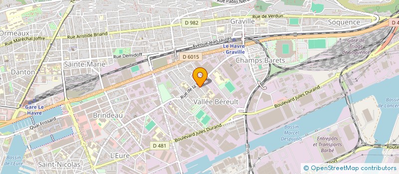 localisation de l'entreprise TRANSPORTS EUDES à LE HAVRE