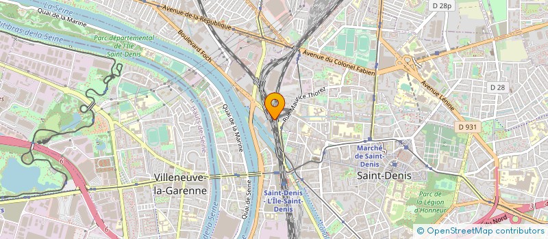 localisation de l'entreprise TRANSPORTS EURO MAGHREB à SAINT-DENIS