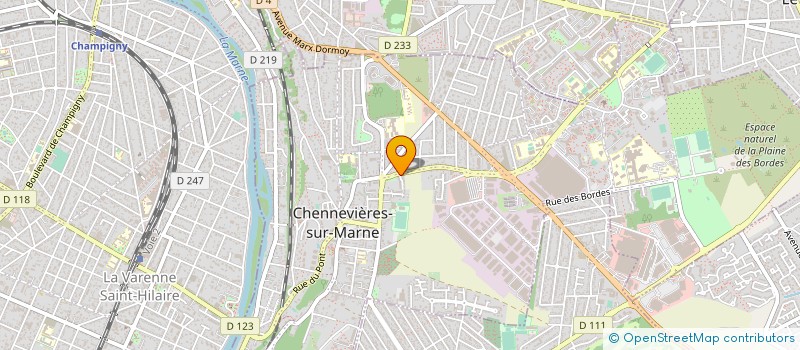 localisation de l'entreprise TRANSPORTS EUROFRET à CHENNEVIERES-SUR-MARNE