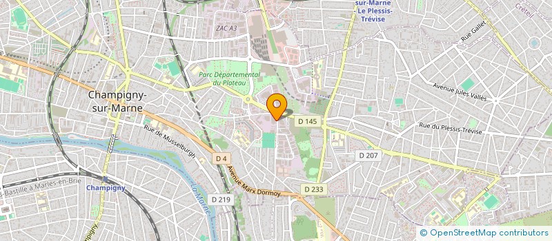 localisation de l'entreprise TRANSPORTS EUROPEAN DE FRET ET LOGISTIQUE à CHAMPIGNY-SUR-MARNE