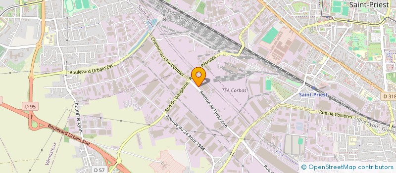 localisation de l'entreprise TRANSPORTS EUROPEENS D'AUTOMOBILES à CORBAS