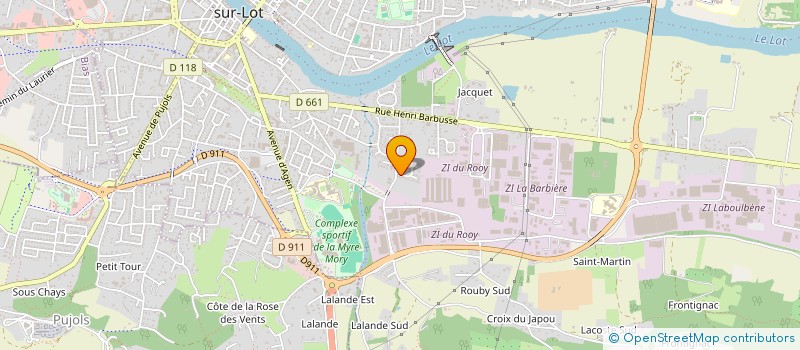 localisation de l'entreprise TRANSPORTS EUROPEENS ROUTIERS  BIAS