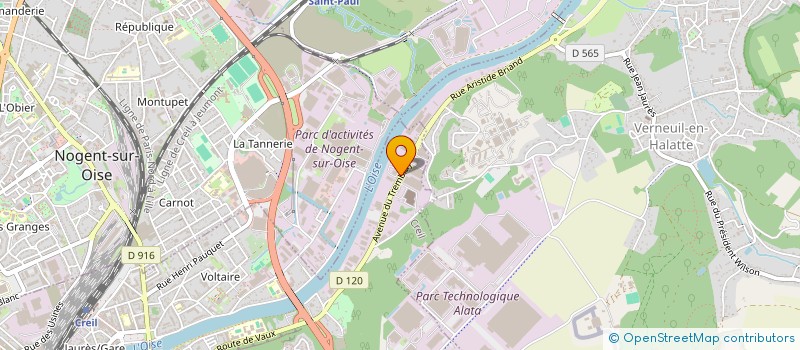 localisation de l'entreprise TRANSPORTS EVRARD  CREIL