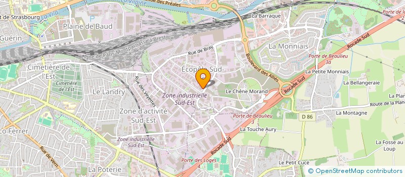 localisation de l'entreprise TRANSPORTS EXPRESS ALAIN AUBRY à CESSON-SEVIGNE