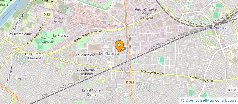 localisation de l'entreprise TRANSPORTS EXPRESS ATLAS à SARTROUVILLE