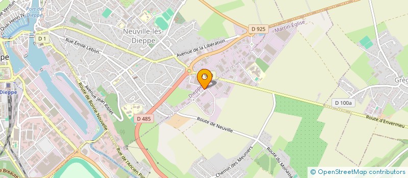 localisation de l'entreprise TRANSPORTS EXPRESS BATAILLE  DIEPPE