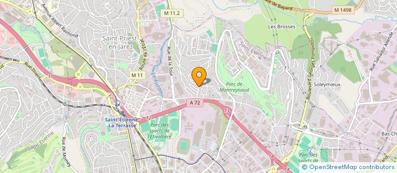 localisation de l'entreprise TRANSPORTS EXPRESS CHABANE à SAINT-ETIENNE