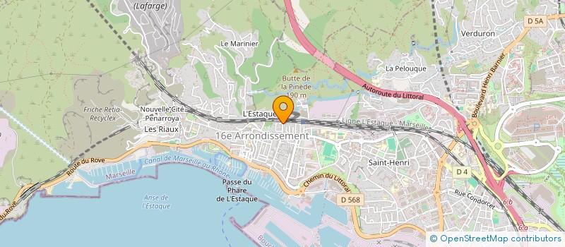 localisation de l'entreprise TRANSPORTS EXPRESS DONATI à MARSEILLE