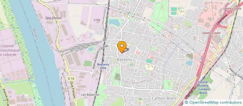 localisation de l'entreprise TRANSPORTS EXPRESS DU SUD OUEST à BASSENS