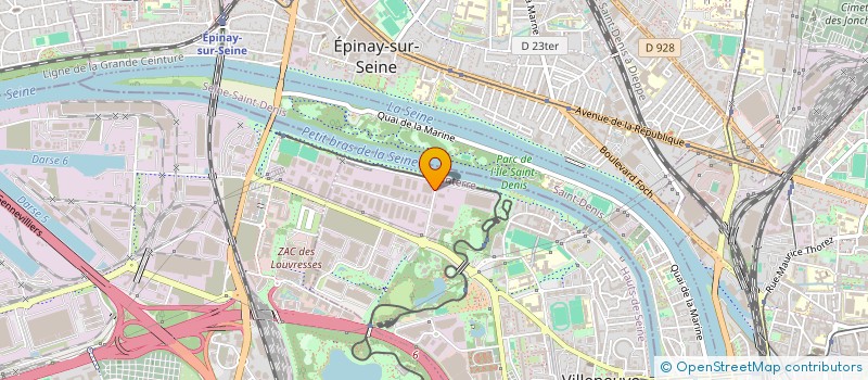 localisation de l'entreprise TRANSPORTS EXPRESS OUEST à VILLENEUVE-LA-GARENNE