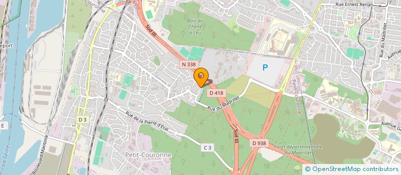 localisation de l'entreprise TRANSPORTS EXPRESS ROUENNAIS à PETIT-COURONNE