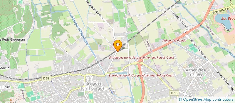 localisation de l'entreprise TRANSPORTS EXPRESS VERGIER à ENTRAIGUES-SUR-LA-SORGUE