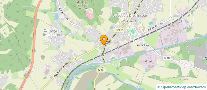 localisation de l'entreprise TRANSPORTS F.D.A.  CAMBRONNE-LES-RIBECOURT