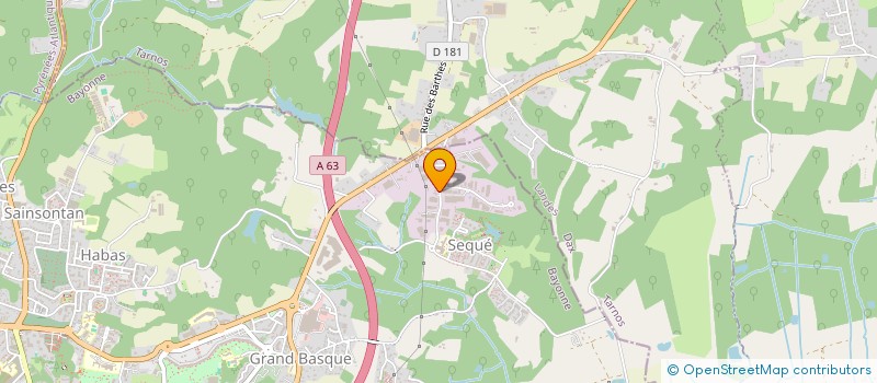 localisation de l'entreprise TRANSPORTS F.GRENIE à BAYONNE