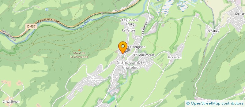 localisation de l'entreprise TRANSPORTS FABRICE BURGUNDER à GRAND'COMBE-CHATELEU