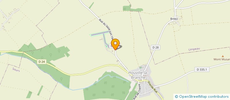 localisation de l'entreprise TRANSPORTS FAUCHEUX PERE ET FILS à HOUVILLE-LA-BRANCHE