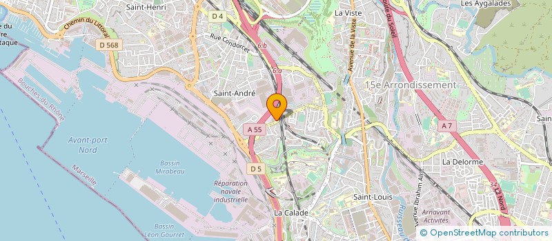 localisation de l'entreprise TRANSPORTS FAURE à MARSEILLE