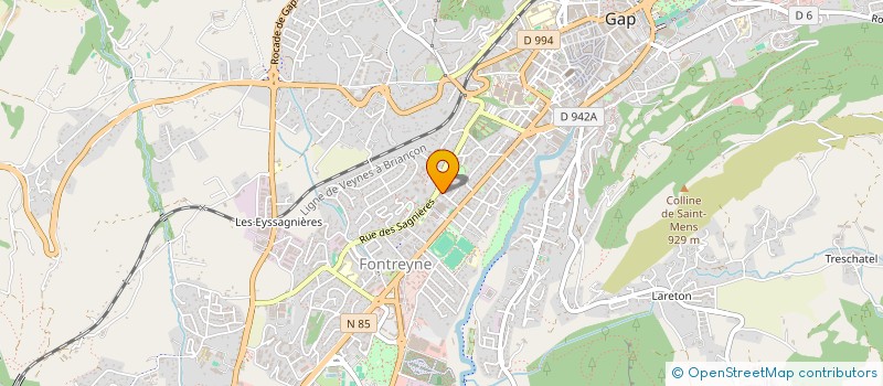 localisation de l'entreprise TRANSPORTS FBT  CHORGES