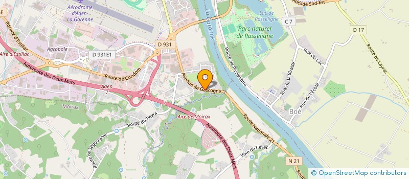 localisation de l'entreprise TRANSPORTS FERRAR à LE PASSAGE