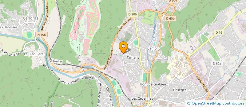 localisation de l'entreprise TRANSPORTS FERREIRA à ALES