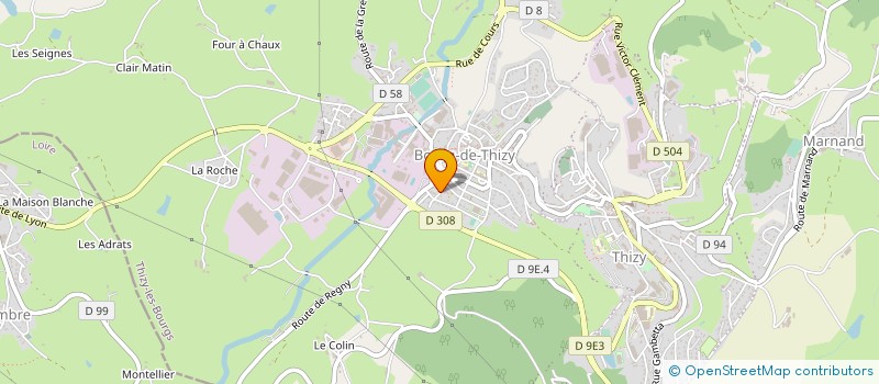 localisation de l'entreprise TRANSPORTS FESSY  THIZY-LES-BOURGS